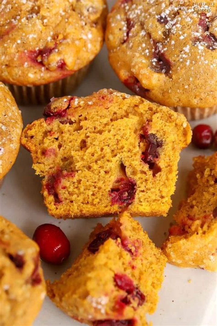 Pumpkin Cranberry Muffins - Celebrating Sweets
