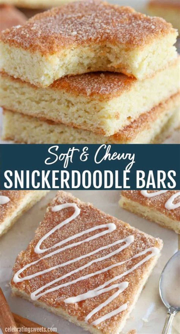 Soft Snickerdoodle Bars - Celebrating Sweets