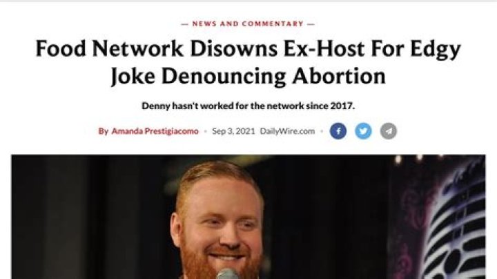 Who Is Josh Denny Wife? Ex-Food Network Host Insensitive Tweets On Abortion Law Explained