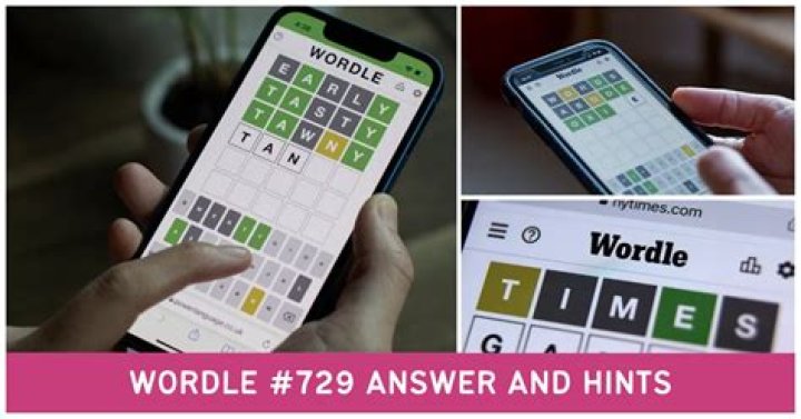 Wordle 729 NYTimes June 18 2023 Answer